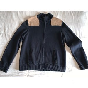 Ralph Lauren Suede patches sweater